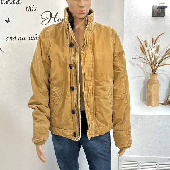 VTG Abercrombie & Fitch Adirondack Distressed Jacket Sz M Medium